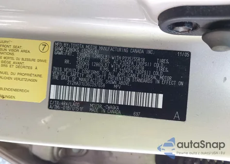 2006 Lexus Rx 330 from USA, damaged, VIN 2T2HA31U36C097658